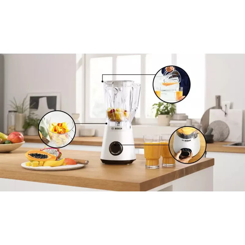 Blender Bosch Serie 4 MMB6141W, 1,5 L, 1200 W, biały