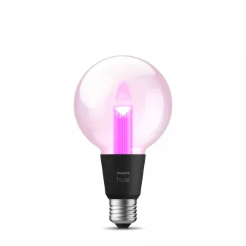 Żarówka smart Philips Hue White and colour ambience G95 E27, 6,8 W, Bluetooth/Zigbee, przezroczysta
