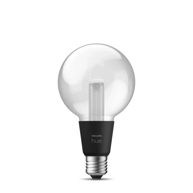 Żarówka smart Philips Hue White and colour ambience G95 E27, 6,8 W, Bluetooth/Zigbee, przezroczysta