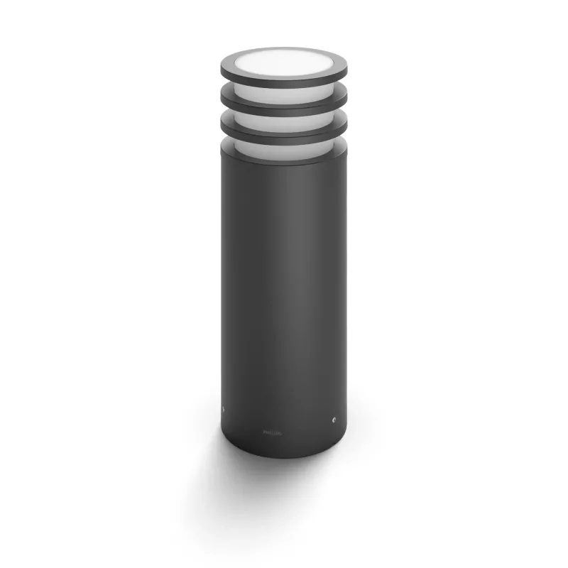 Philips Hue biały Lucca Outdoor słupek, Inteligentny słupek/oświetlenie na słupek, Bluetooth/Zigbee, Antracyt, LED, Aluminium, E27