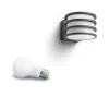 Philips Hue biały Lucca Outdoor lampa ścienna, Inteligentna lampa ścienna, Bluetooth/Zigbee, Antracytowa, LED, Aluminium, E27