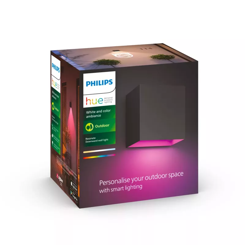 Inteligentna lampa ścienna Philips Hue White and Colour Ambience Resonate Downward