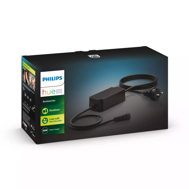 Philips Outdoor 40W zasilacz, Zasilacz oświetleniowy, Czarny, Plastik, Ogród, Patio, IP67, II