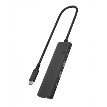 ICY BOX IB-HUB1437-CPD przewodowy USB 3.2 Gen 2 (3.1 Gen 2) Type-C czarny