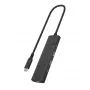 ICY BOX IB-HUB1437-CPD przewodowy USB 3.2 Gen 2 (3.1 Gen 2) Type-C czarny