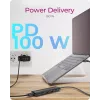 ICY BOX IB-HUB1437-CPD przewodowy USB 3.2 Gen 2 (3.1 Gen 2) Type-C czarny
