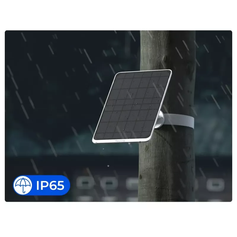 Panel słoneczny Reolink SP3-W 12W 6V USB-C IP65 zewnętrzny, 360° w poziomie, 90° w pionie, kabel 4 m, technopolimer, biały
