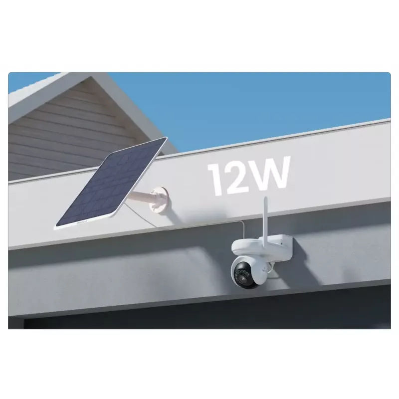 Panel słoneczny Reolink SP3-W 12W 6V USB-C IP65 zewnętrzny, 360° w poziomie, 90° w pionie, kabel 4 m, technopolimer, biały