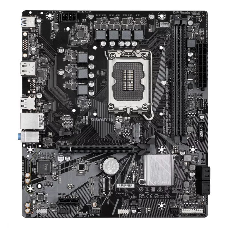 Płyta główna GIGABYTE H610M D3W DDR4 - obsługuje procesory Intel Core 14. generacji, 5+1+1 faz VRM, do 3200 MHz DDR4, 1x PCIe 3.0 M.2, 1GbE LAN, USB 3.2 Gen 1