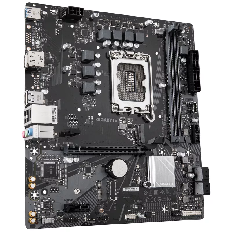 Płyta główna GIGABYTE H610M D3W DDR4 - obsługuje procesory Intel Core 14. generacji, 5+1+1 faz VRM, do 3200 MHz DDR4, 1x PCIe 3.0 M.2, 1GbE LAN, USB 3.2 Gen 1