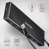Hub USB Axagon HUE-F7A 7x USB 3.2 Gen 1 ALU FLAT micro power IN 1m USB-A USB 3.2 Gen 1 (3.1 Gen 1) Type-A 5000 Mbit/s Czarny