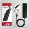 Hub USB Axagon HUE-F7A 7x USB 3.2 Gen 1 ALU FLAT micro power IN 1m USB-A USB 3.2 Gen 1 (3.1 Gen 1) Type-A 5000 Mbit/s Czarny