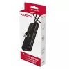 Hub USB Axagon HUE-F7A 7x USB 3.2 Gen 1 ALU FLAT micro power IN 1m USB-A USB 3.2 Gen 1 (3.1 Gen 1) Type-A 5000 Mbit/s Czarny