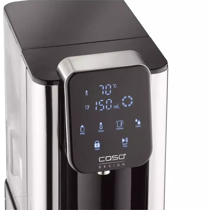 Caso Hot 7 Turbo dozownik gorącej wody, 2,7 L, 2200-2600 W, czarny/stal nierdzewna