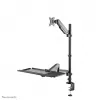 Biurkowa stacja robocza typu sit-stand Neomounts DS90-325BL1, regulacja wysokości 9 kg