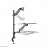 Biurkowa stacja robocza typu sit-stand Neomounts DS90-325BL1, regulacja wysokości 9 kg