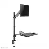 Biurkowa stacja robocza typu sit-stand Neomounts DS90-325BL1, regulacja wysokości 9 kg