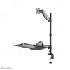 Biurkowa stacja robocza typu sit-stand Neomounts DS90-325BL1, regulacja wysokości 9 kg