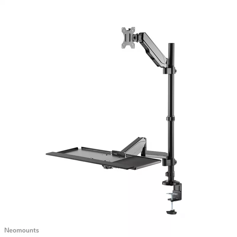 Biurkowa stacja robocza typu sit-stand Neomounts DS90-325BL1, regulacja wysokości 9 kg
