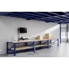 Biurkowa stacja robocza typu sit-stand Neomounts DS90-325BL1, regulacja wysokości 9 kg