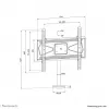 Uchwyt biurkowy Neomounts DS42-430BL14 na śruby do telewizora, max 50 kg, 32-55 cali