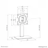 Podstawa telewizyjna Neomounts DS45-430BL12 23-43 cala - obrotowa, 109,2 cm (43 cale), 100 x 100 mm, 200 x 200 mm, -35 - 35°, stal, czarny
