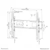 Neomounts uchwyt ścienny do telewizora o dużej wytrzymałości 125 kg 43-98 cali VESA 100x100-800x600