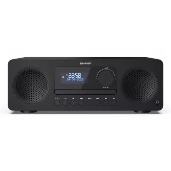 Mikrosystem audio Sharp XL-B720D 30 W, głośniki 2-drożne, DAB/DAB+/FM, odtwarzacz płyt optycznych, czarny