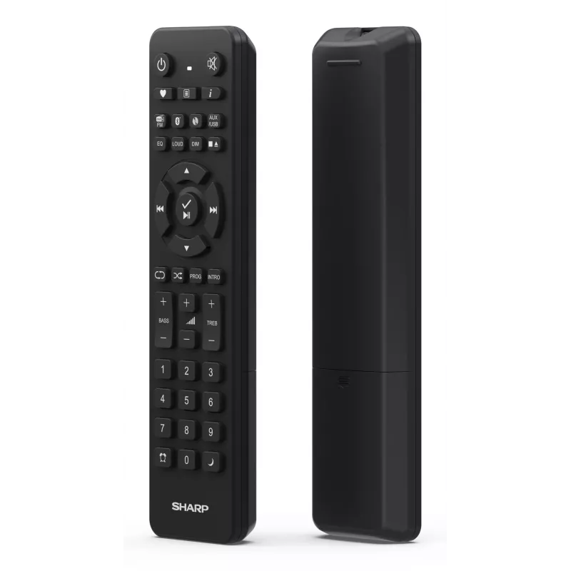 Mikrosystem audio Sharp XL-B720D 30 W, głośniki 2-drożne, DAB/DAB+/FM, odtwarzacz płyt optycznych, czarny