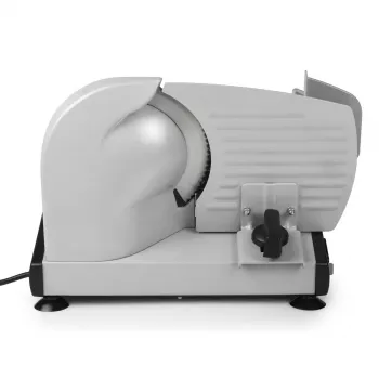 Elektryczna krajalnica Tristar EM-2099 — 150 W, maks. grubość plastra 1,5 cm, kompaktowa 270×435×285 mm, czarno-srebrna