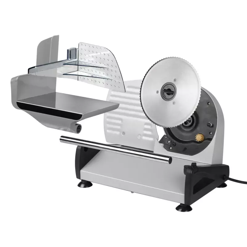 Elektryczna krajalnica Tristar EM-2099 — 150 W, maks. grubość plastra 1,5 cm, kompaktowa 270×435×285 mm, czarno-srebrna
