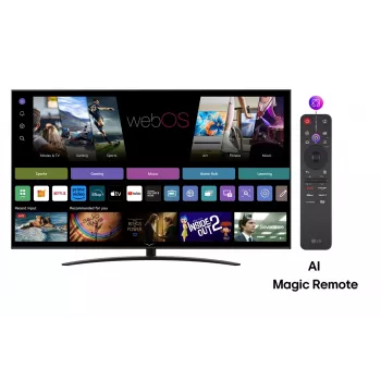 LG NanoCell AI 65NANO81A3A Telewizor 165,1 cm (65 cali) 4K Ultra HD Smart TV Wi-Fi Czarny