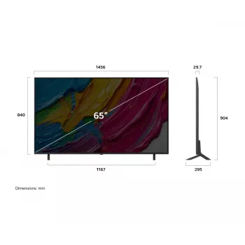 Telewizor LG QNED 65QNED80A3A 165,1 cm (65 cali) 4K Ultra HD Smart TV Wi-Fi Czarny
