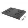 Panel górny LANBERG AK-1503-B — 1U, 4 wentylatory, wbudowany wentylator, włącznik/wyłącznik, 230 V, 76 W, 483×322×44,5 mm