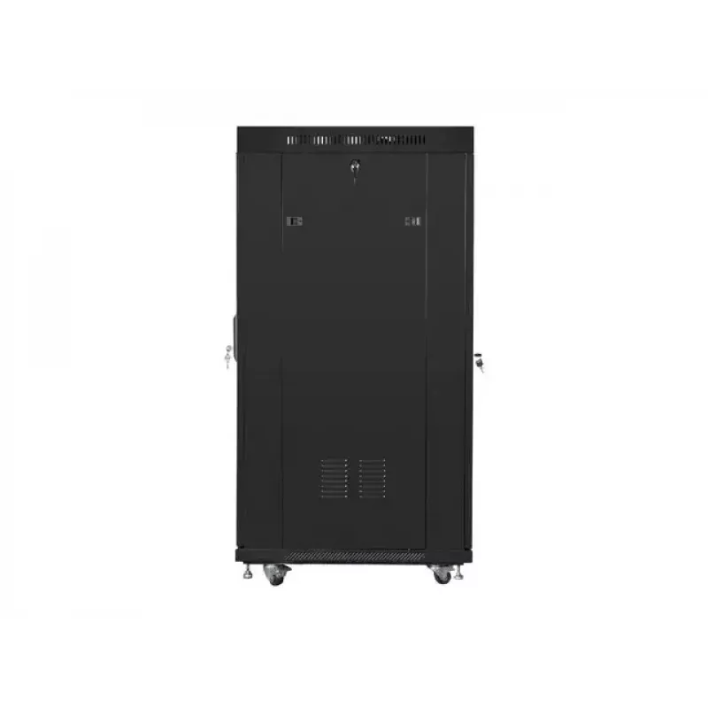 Szafa stojąca Lanberg FF01-8027-12BL 27U Czarna 1200 kg udźwig
