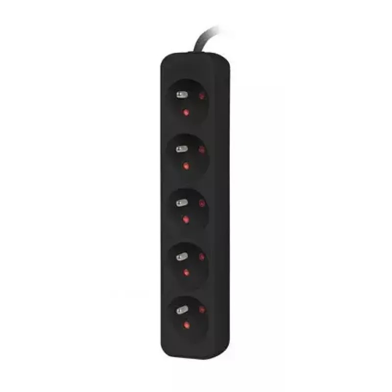 Listwa zasilająca Lanberg PS0-05E-0100-IEC-BK