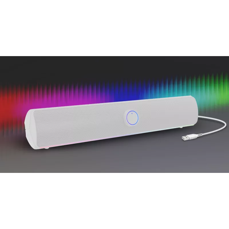 Soundbar GENESIS NCS-2305, biały, 2.0 kanały, 10 W