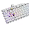 Mechaniczna klawiatura GENESIS THOR 404, pełnowymiarowa USB, QWERTY angielska, podświetlenie RGB, biała