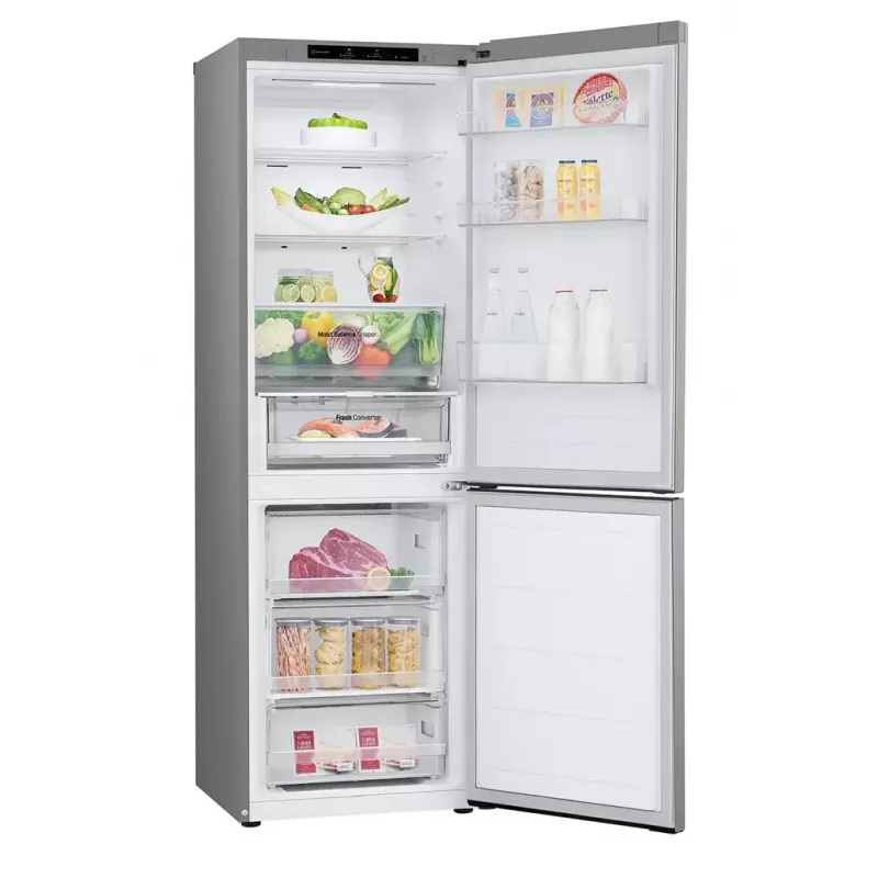 LG GBV3100EPY lodówko-zamrażarka Wolnostojąca 344 L E Srebrny