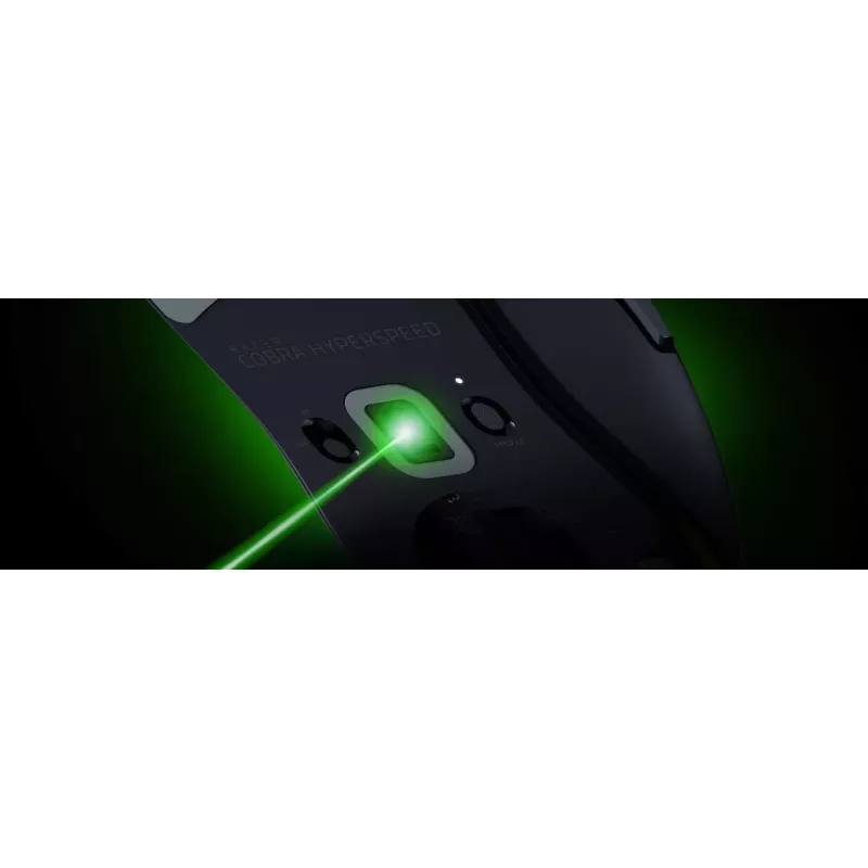 Mysz gamingowa Razer Cobra HyperSpeed — optyczna, 26 000 DPI, Bluetooth + bezprzewodowa RF + USB Type-A, dla praworęcznych, 62 g