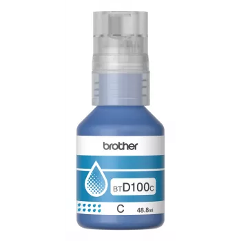 Butelka z tuszem Brother BTD100C cyjan oryginalny 48.8 ml do drukarek Brother, 91 g