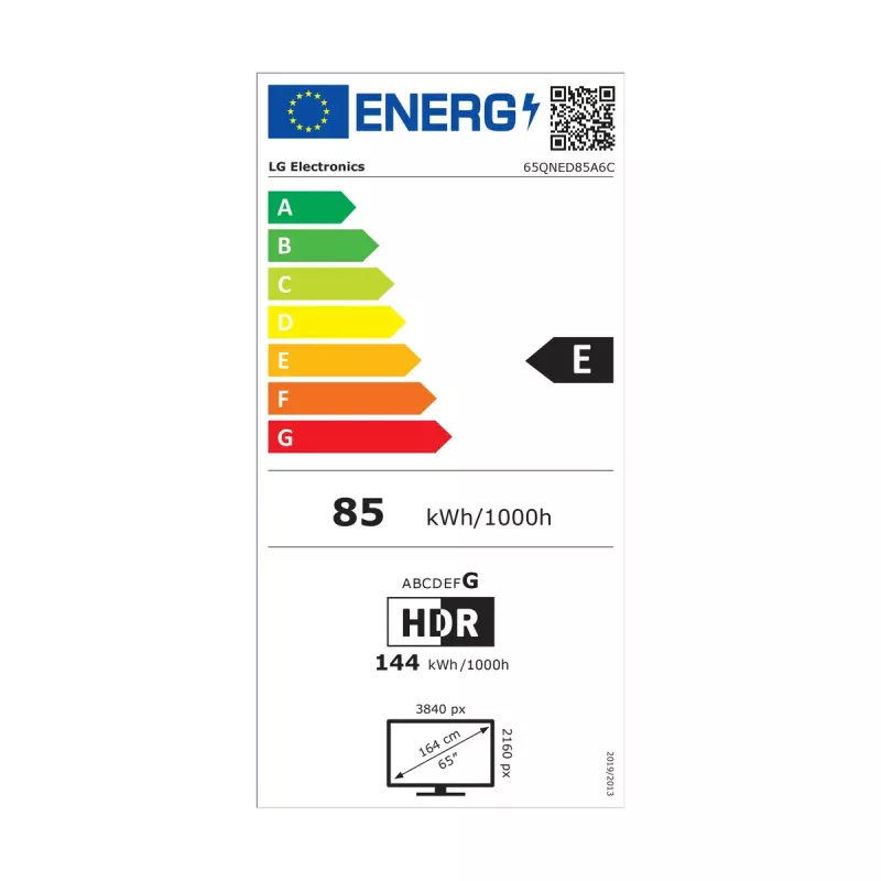 LG QNED AI 65QNED85A3C TV 165,1 cm (65 cali) 4K Ultra HD Smart TV Wi-Fi Czarny
