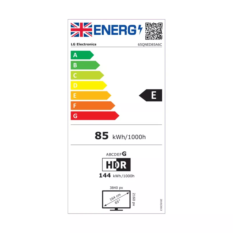 LG QNED AI 65QNED85A3C TV 165,1 cm (65 cali) 4K Ultra HD Smart TV Wi-Fi Czarny