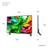 Telewizor LG 55QNED85A3C 55 cali 4K QNED evo Smart TV, WebOS, Motion Pro, Wi-Fi, Ethernet, DVB-T/T2, Czarny