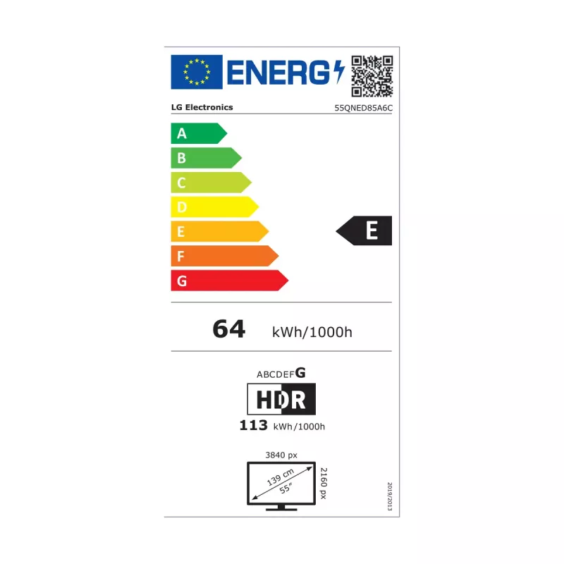 Telewizor LG 55QNED85A3C 55 cali 4K QNED evo Smart TV, WebOS, Motion Pro, Wi-Fi, Ethernet, DVB-T/T2, Czarny