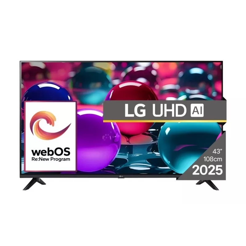 LG UHD AI 43UA73003LA TV 109,2 cm (43 cale) 4K Ultra HD Smart TV Wi-Fi Czarny