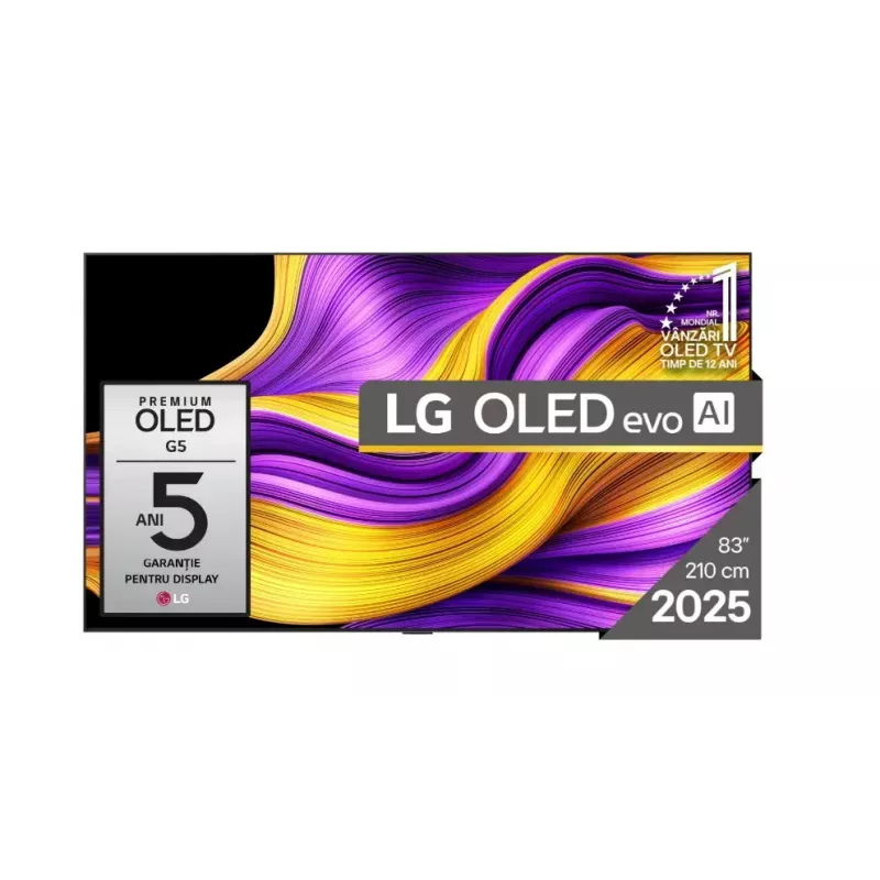 LG OLED evo AI OLED83G51LW TV 2,11 m (83 cale) 4K Ultra HD Smart TV Wi-Fi Czarny