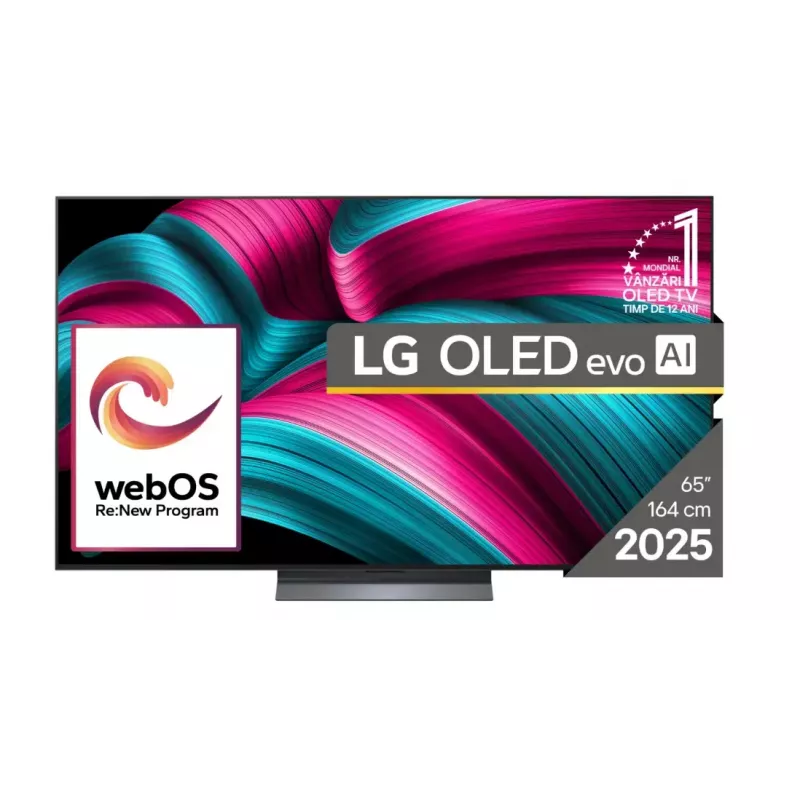 LG OLED evo AI OLED65C51LA Telewizor 165,1 cm (65 cale) 4K Ultra HD Smart TV Wi-Fi Czarny