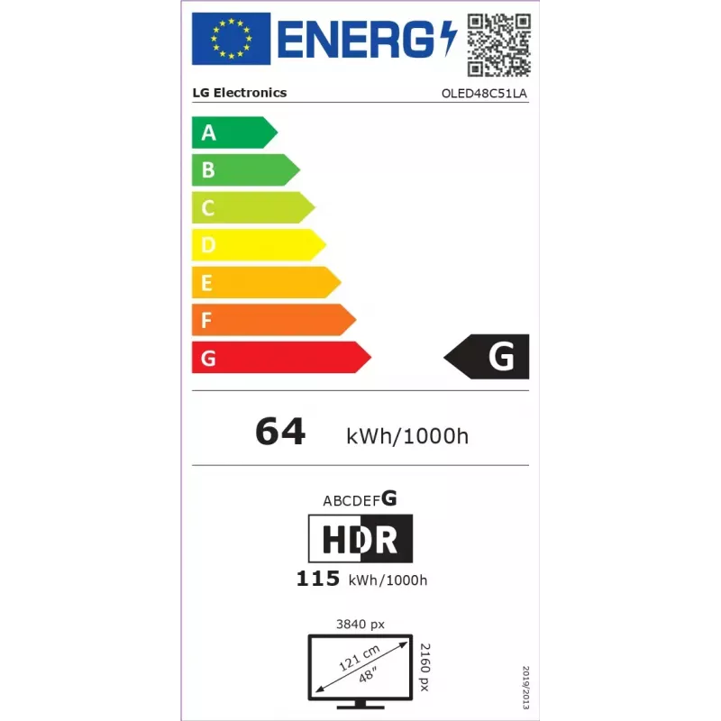 LG OLED evo AI OLED48C51LA TV 121,9 cm (48 cali) 4K Ultra HD Smart TV Wi-Fi Czarny