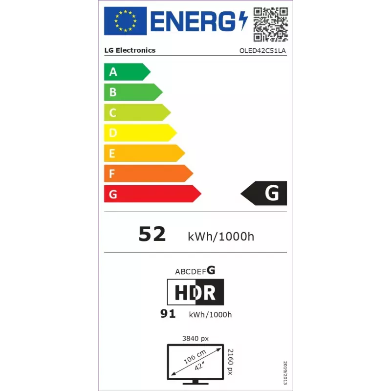 LG OLED evo AI OLED42C51LA TV 106,7 cm (42 cale) 4K Ultra HD Smart TV Wi-Fi Czarny